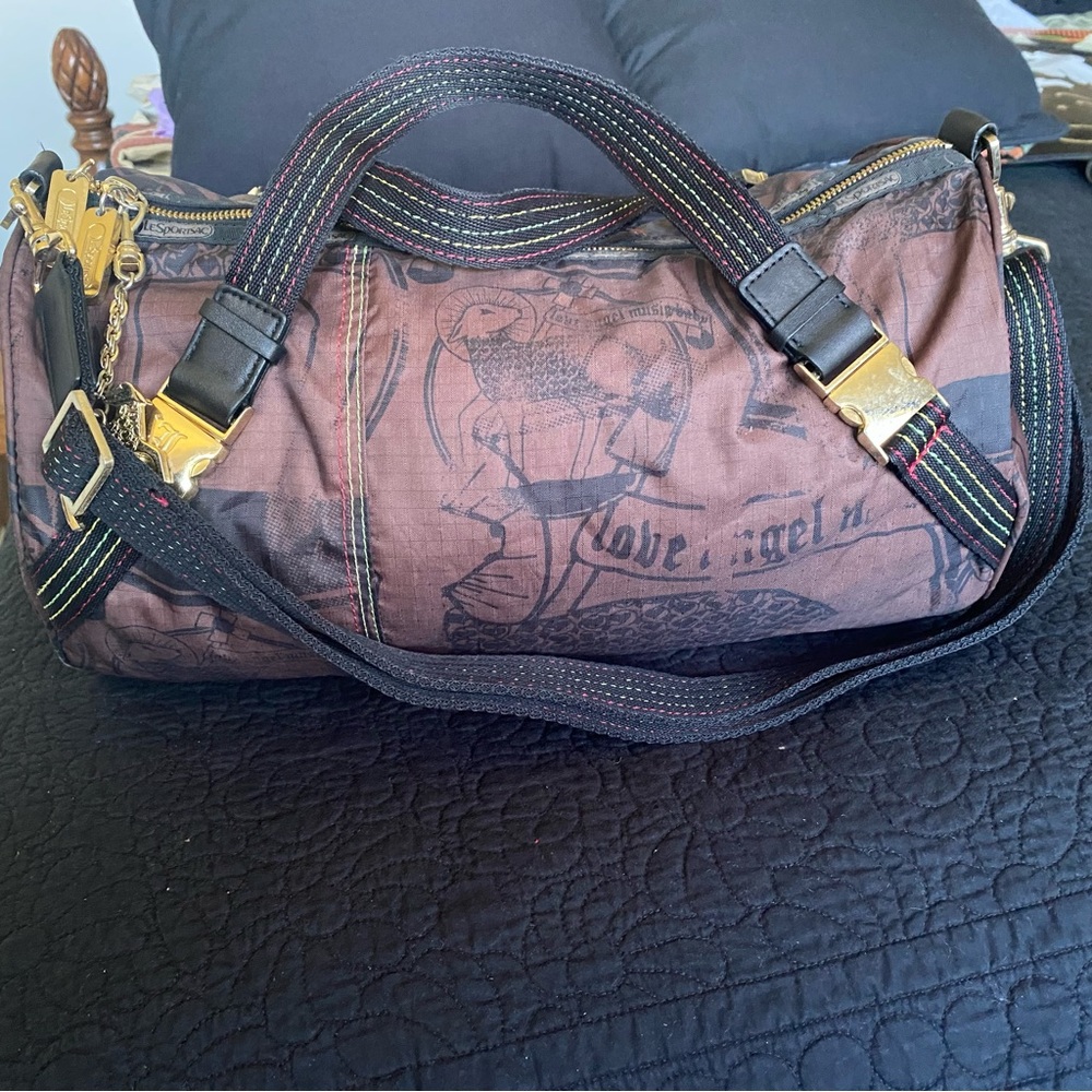 L.A.M.B. By Gwen Stefani LeSportsac nylon bag small duffel rare well loved